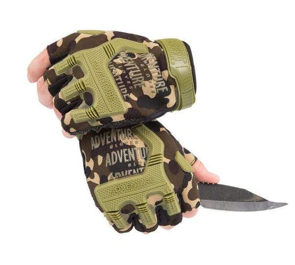Planet Gates Tactical Gloves Camouflage Military Mittens For Fitness Gym Male Antiskid Motocycle Men Women Moto Half Finger Gloves