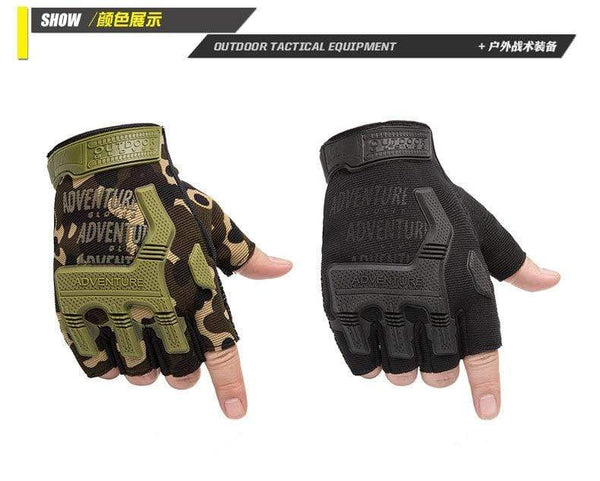 Planet Gates Tactical Gloves Camouflage Military Mittens For Fitness Gym Male Antiskid Motocycle Men Women Moto Half Finger Gloves
