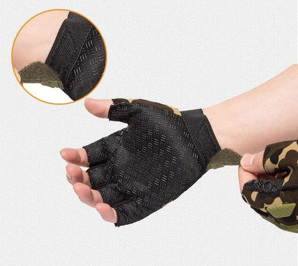 Planet Gates Tactical Gloves Camouflage Military Mittens For Fitness Gym Male Antiskid Motocycle Men Women Moto Half Finger Gloves