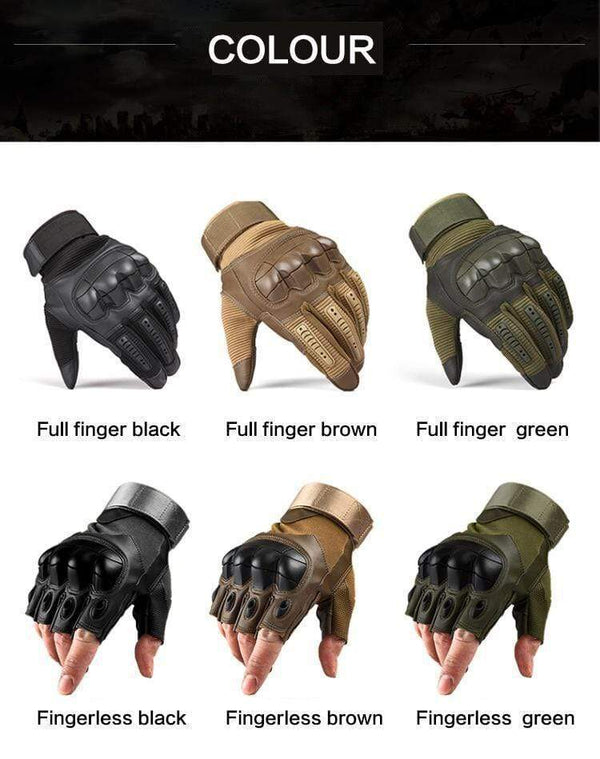 Planet Gates Tactical Gloves Military Men Hard Knuckle Army Paintball Airsoft Shoot Combat AntiSkid Motorcycle Gloves Fingerless Touch Screen