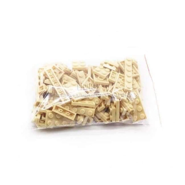 Planet Gates Tan 100pcs/lot Construction Building Blocks Set Children Birkcs Parts Mix 8 Size DIY Model Building Figure Eduational Toys For Kids