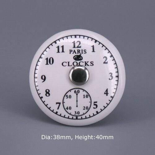 1x Classic White  Porcelain/Ceramic Drawer Pull Knob Cabinet Cupboard Door Handle Knob