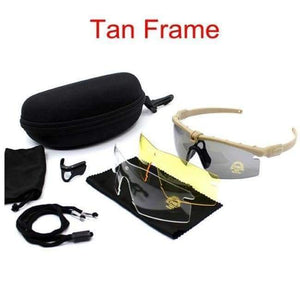 Planet Gates Tan Frame Protection Military Sunglasses Shooting Hunting Camping Outdoor Sunglasses Tactical Glasses Outdoor Sport Goggles Glasses