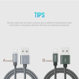 Planet Gates Tarnish / 100cm ROCK Cable For IPhone IOS 11 10 9 For Fast Charger Lighting to USB Cables Charging Cord 0.2M 1.0M 1.8M 3M 2.1A  For Mobile Phone