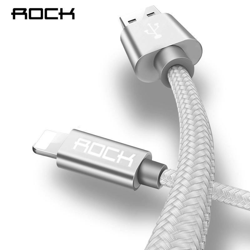 Planet Gates Tarnish / 100cm ROCK Cable For IPhone IOS 11 10 9 For Fast Charger Lighting to USB Cables Charging Cord 0.2M 1.0M 1.8M 3M 2.1A  For Mobile Phone