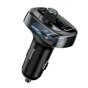 Planet Gates Tarnish Baseus FM Transmitter Aux Modulator Bluetooth Car Charger Kit Handsfree Audio MP3 Player 3.4A Dual USB Fast Mobile Phone Charger