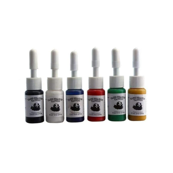 Planet Gates Tattoo 2 Guns Machine Tips Grip 6 Colors Tattoo Pigment Kits Power Supply Accesories Makesup Complete Tatoo Permanent Art