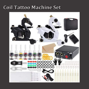 Planet Gates Tattoo Kit Coil Tattoo Machine Set Tattoo Power Supply Needles Professional Tattoo Machine Kit for Beginner Starter