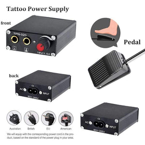 Planet Gates Tattoo Kit Coil Tattoo Machine Set Tattoo Power Supply Needles Professional Tattoo Machine Kit for Beginner Starter