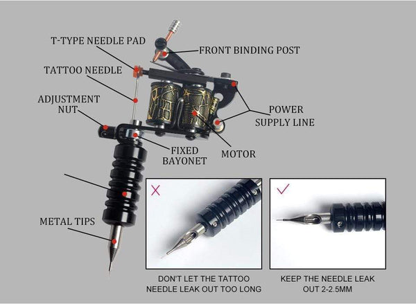 Planet Gates Tattoo Kit Power Supply For Tattoo Machine Kit Pigments For Permanent Makeup Tattoo Set For Beginners Tattoo Machine Full Set