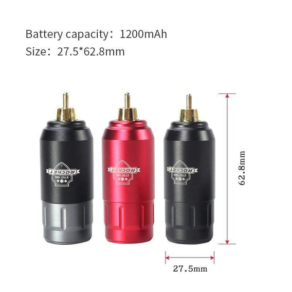 Planet Gates Tattoo Kit Rocket Mini Rotary RCA Battery Machine Pen With Powerful Tattoo Power Supply Mini Wireless Set  Makeup Tools
