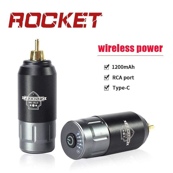 Planet Gates Tattoo Kit Rocket Mini Rotary RCA Battery Machine Pen With Powerful Tattoo Power Supply Mini Wireless Set  Makeup Tools