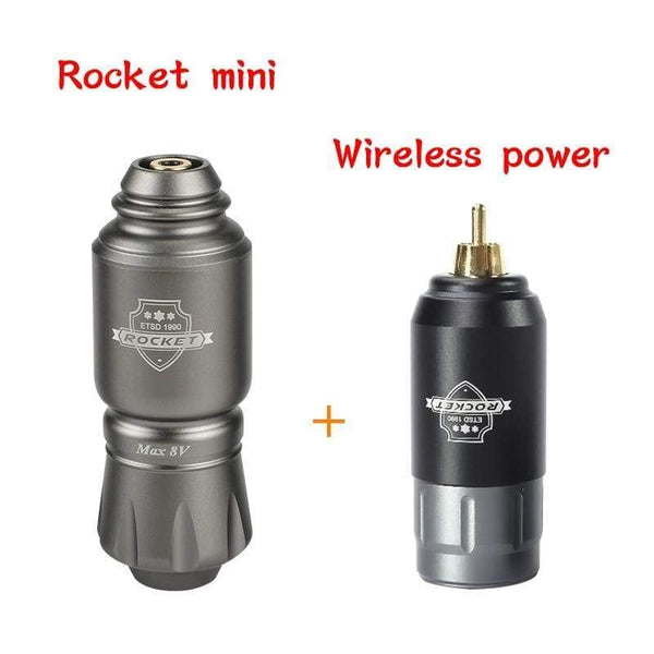 Planet Gates Tattoo Kit Rocket Mini Rotary RCA Battery Machine Pen With Powerful Tattoo Power Supply Mini Wireless Set  Makeup Tools