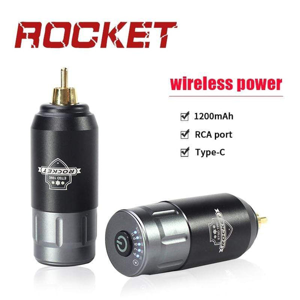Planet Gates Tattoo Kit Rocket Mini Rotary RCA Battery Machine Pen With Powerful Tattoo Power Supply Mini Wireless Set  Makeup Tools