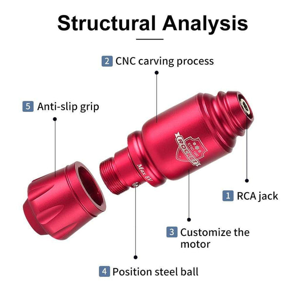 Planet Gates Tattoo Kit Rocket Mini Rotary RCA Battery Machine Pen With Powerful Tattoo Power Supply Mini Wireless Set  Makeup Tools