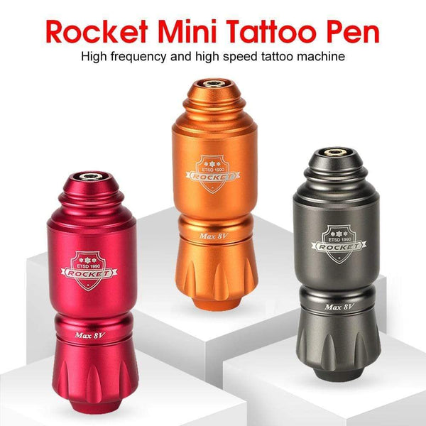Planet Gates Tattoo Kit Rocket Mini Rotary RCA Battery Machine Pen With Powerful Tattoo Power Supply Mini Wireless Set  Makeup Tools