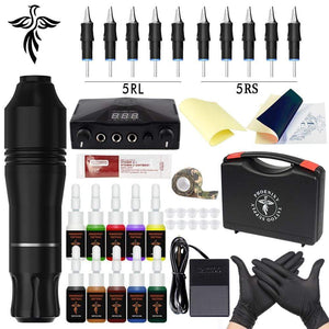 Planet Gates Tattoo Kits Tattoo Machine Set Complete Beginner Tattoo Pen Machine Kit Stick And Poke Pigments For Permanent Makeup Accessories