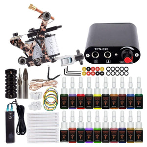 Planet Gates Tattoo Kits Tattoo Machine Set Complete Beginner Tattoo Pen Machine Kit Stick And Poke Pigments For Permanent Makeup Accessories
