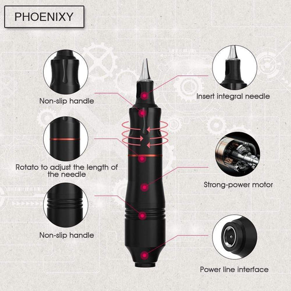 Planet Gates Tattoo Kits Tattoo Machine Set Complete Beginner Tattoo Pen Machine Kit Stick And Poke Pigments For Permanent Makeup Accessories