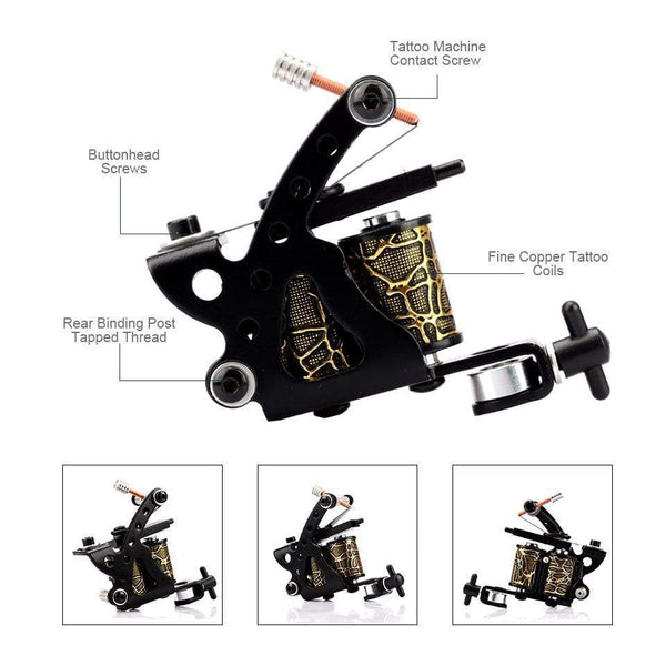 Planet Gates Tattoo Kits Tattoo Machine Set Complete Beginner Tattoo Pen Machine Kit Stick And Poke Pigments For Permanent Makeup Accessories