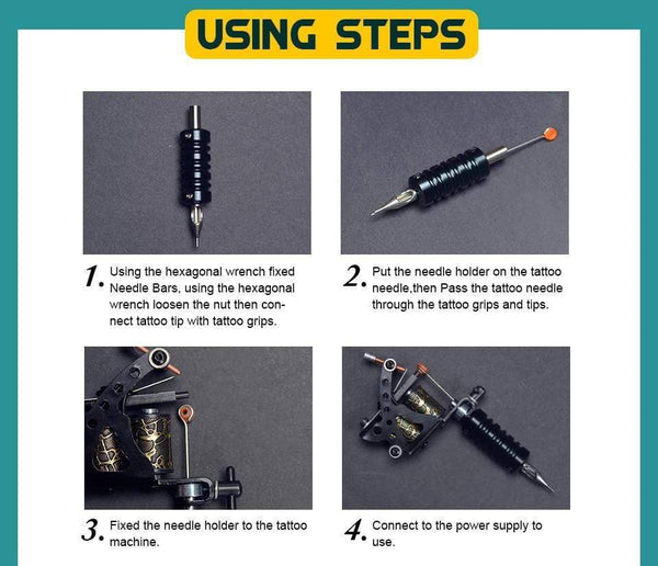 Planet Gates Tattoo Kits Tattoo Machine Set Complete Beginner Tattoo Pen Machine Kit Stick And Poke Pigments For Permanent Makeup Accessories