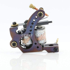 Planet Gates Tattoo Machine 10 Wrap Coils Tatoo Gun Hand-assembled Cast Iron Permanent Tattoo Machine For Liner and Shader Free Shipping