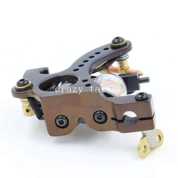 Planet Gates Tattoo Machine 10 Wrap Coils Tatoo Gun Hand-assembled Cast Iron Permanent Tattoo Machine For Liner and Shader Free Shipping
