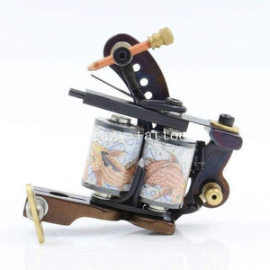 Planet Gates Tattoo Machine 10 Wrap Coils Tatoo Gun Hand-assembled Cast Iron Permanent Tattoo Machine For Liner and Shader Free Shipping