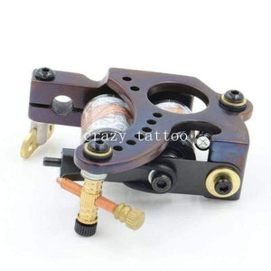 Planet Gates Tattoo Machine 10 Wrap Coils Tatoo Gun Hand-assembled Cast Iron Permanent Tattoo Machine For Liner and Shader Free Shipping