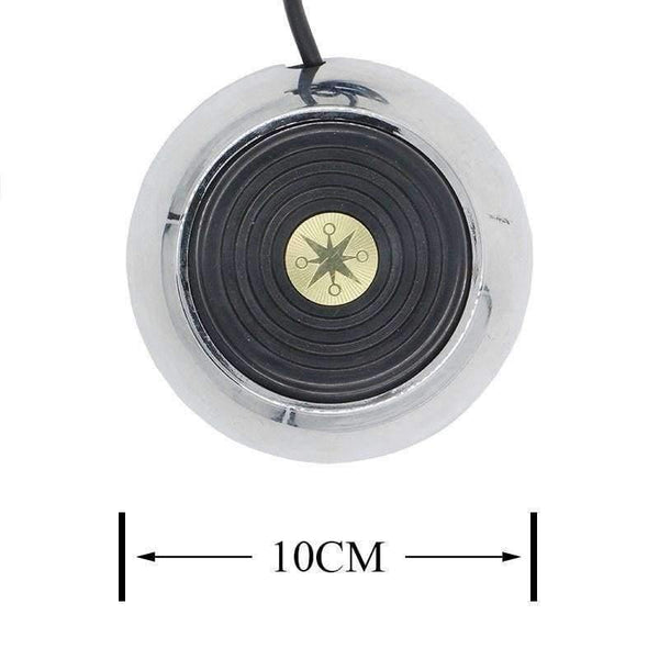 Planet Gates Tattoo Machine Foot Pedal Switch - Round tattoo foot pedal 360 GEM Pro Stainless Steel Degree Switch w/ 5 ft.Cord Free Shipping