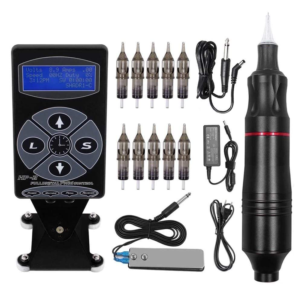 Planet Gates Tattoo Machine Kit Complete Rotary Pen Eyebrow Cartridge Tattoo Machine Set Professional Tattoo Kits for Tattoo Body Art