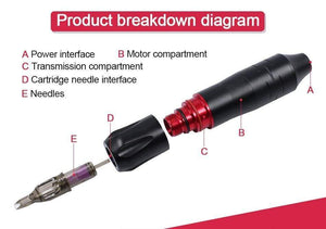 Planet Gates Tattoo Machine Kit Complete Rotary Pen Eyebrow Cartridge Tattoo Machine Set Professional Tattoo Kits for Tattoo Body Art