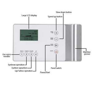 Planet Gates Tattoo Machine Kit Digital Permanent Makeup Tattoo device kit Professional Siwss Motor Tattoo Power Supply for Eyebrow Lip