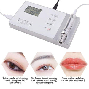 Planet Gates Tattoo Machine Kit Digital Permanent Makeup Tattoo device kit Professional Siwss Motor Tattoo Power Supply for Eyebrow Lip