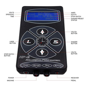 Planet Gates Tattoo Machine Kit Professional Complete Tattoo Machine Pen LCD Touch Screen Tattoo Power Cartridges for Tattoo Beginners Artist