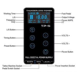 Planet Gates Tattoo Machine Kit Tattoo Power Supply Rotary Pen With Cartridges Needles For Permanent Makeup Eyebrow Microblading Needles