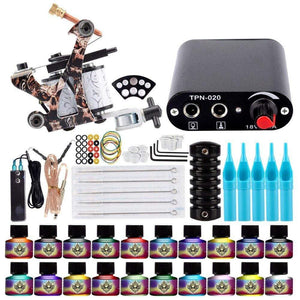 Planet Gates Tattoo Machine Set Tattoo Set For Beginners Machine For Permanent Use Tattoo Power Supply Rotary Tattoo Guns Kit And Supplies