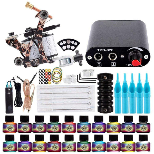 Planet Gates Tattoo Machine Set Tattoo Set For Beginners Machine For Permanent Use Tattoo Power Supply Rotary Tattoo Guns Kit And Supplies