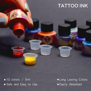 Planet Gates Tattoo Machine Set Tattoo Set For Beginners Machine For Permanent Use Tattoo Power Supply Rotary Tattoo Guns Kit And Supplies