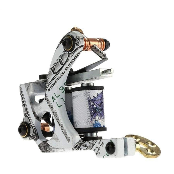 Planet Gates Tattoo Machine Shader & Liner Carbon Steel Rotary Assorted Tatoo Motor Gun Instrument 10 Wraps Coils Permanent Makeup Tools