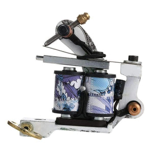 Planet Gates Tattoo Machine Shader & Liner Carbon Steel Rotary Assorted Tatoo Motor Gun Instrument 10 Wraps Coils Permanent Makeup Tools