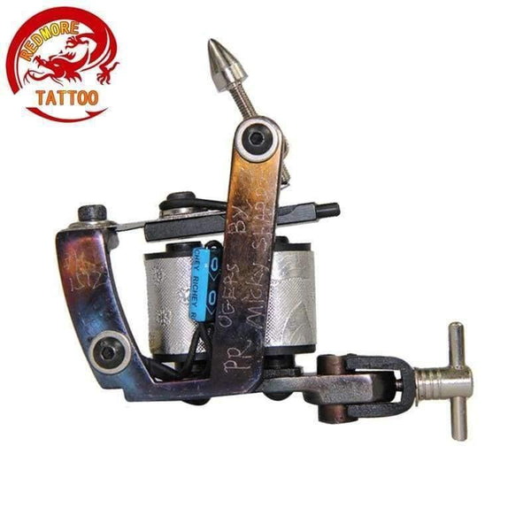 Planet Gates Tattoo Machine Shader & Liner Steel Rotary Assorted Tatoo Motor Gun Instrument 10 Wraps Coils MS-TM-6670