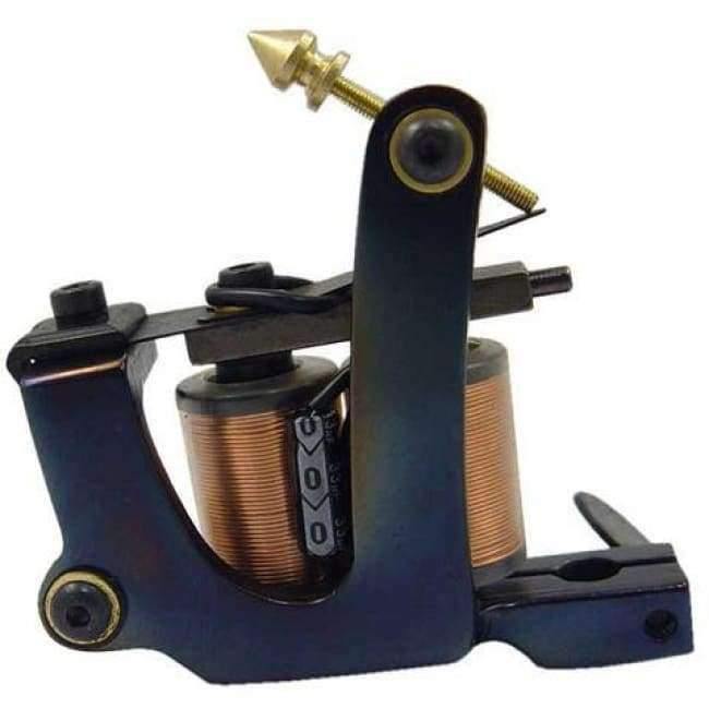 Planet Gates Tattoo-Machines 10 Warps Coil Cast Iron Tattoo Machine Liner & Shader Handmade Tatoo Machines Free Shipping TM-108