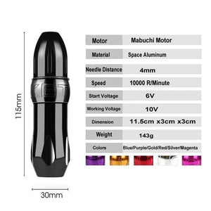 Planet Gates Tattoo Rotary Pen Professional Permanent Makeup Tattoo Machine for Tattoo Artists And Beginner Tattoo Studio Supplies