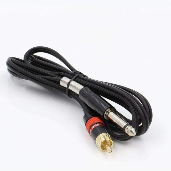 Planet Gates Tattoo Supply 6 Feet RCA Silicone Clip Cord Black Rubber Silicone Tattoo Clip Cord For Tattoo Machine Free Shipping
