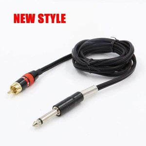 Planet Gates Tattoo Supply 6 Feet RCA Silicone Clip Cord Black Rubber Silicone Tattoo Clip Cord For Tattoo Machine Free Shipping