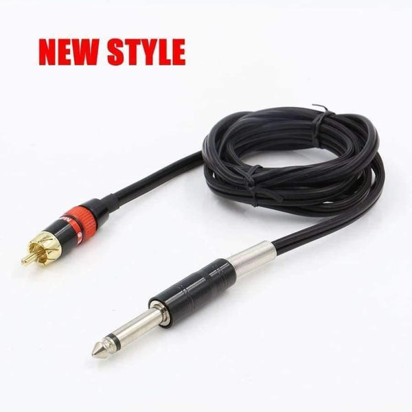 Planet Gates Tattoo Supply 6 Feet RCA Silicone Clip Cord Black Rubber Silicone Tattoo Clip Cord For Tattoo Machine Free Shipping