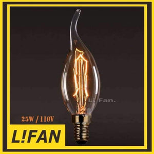 Planet Gates TB132 25W 110V Vintage Edison žárovka E27/E14 110V/220V Retro lampa 40W/60W Vintage žárovka Edison lampa Incandescent light Filament Edison žárovka