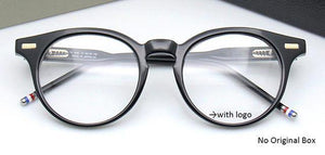 Planet Gates TB404-Black-NO BOX Handmade Acetate Glasses Men Prescription Eyewear Optical Frames Spectacle Vintage Square