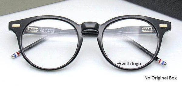 Planet Gates TB404-Black-NO BOX Handmade Acetate Glasses Men Prescription Eyewear Optical Frames Spectacle Vintage Square